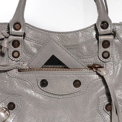Balenciaga Agneau Classic Hardware Mini City Gris Pyrite 8 of 15