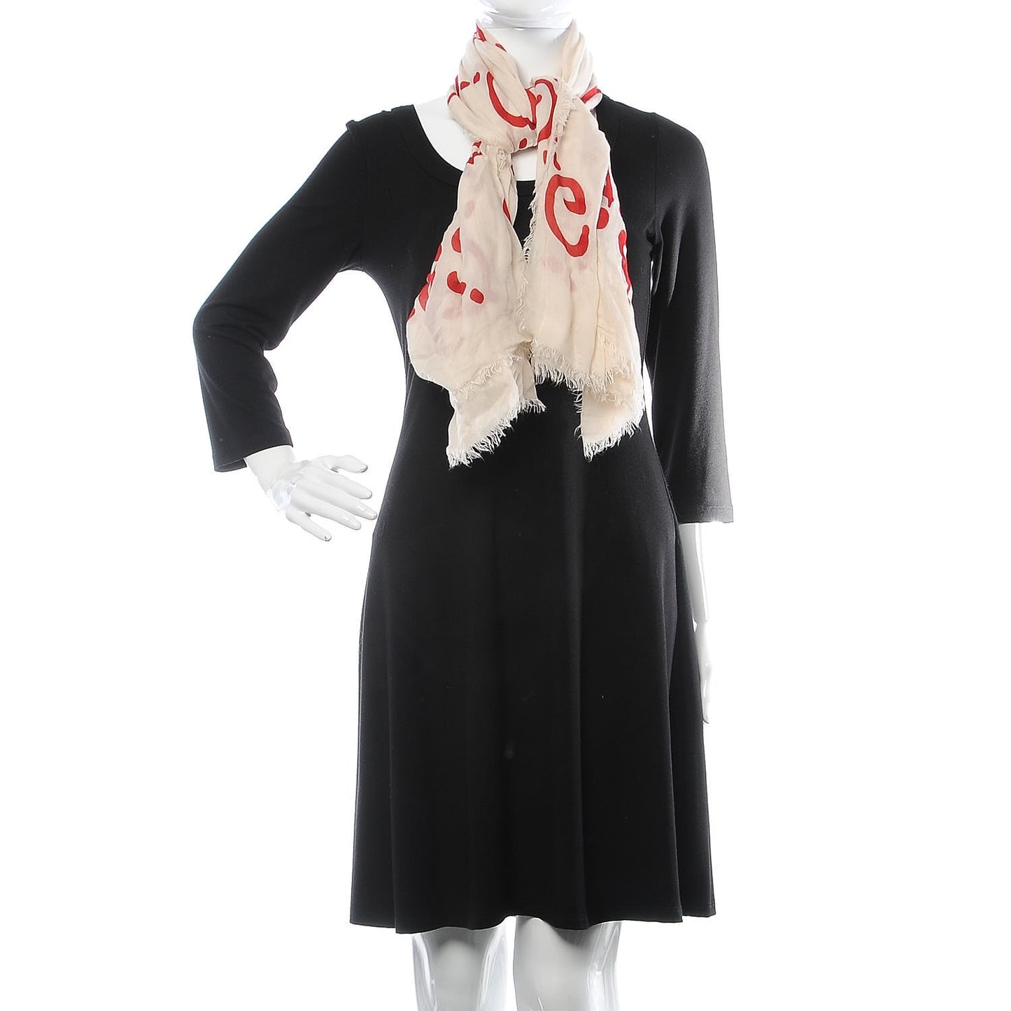 Modal Silk GG Writers Shawl White