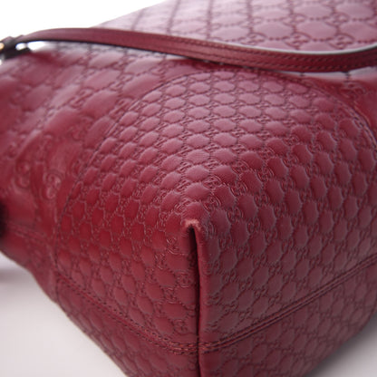 Gucci Guccissima Medium Bree Shoulder Bag Classic Ruby 9 of 11