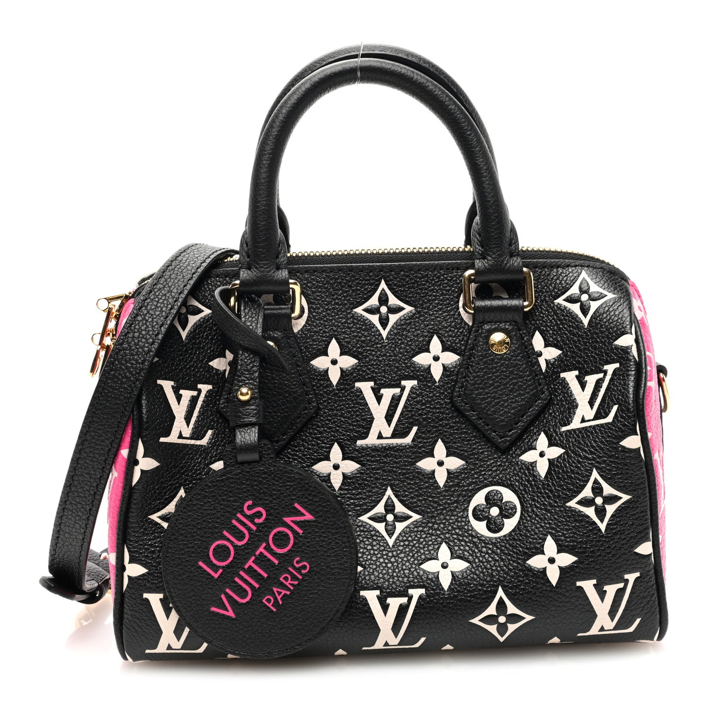 Empreinte Monogram Spring in the City Speedy Bandouliere 20 Black White Pink