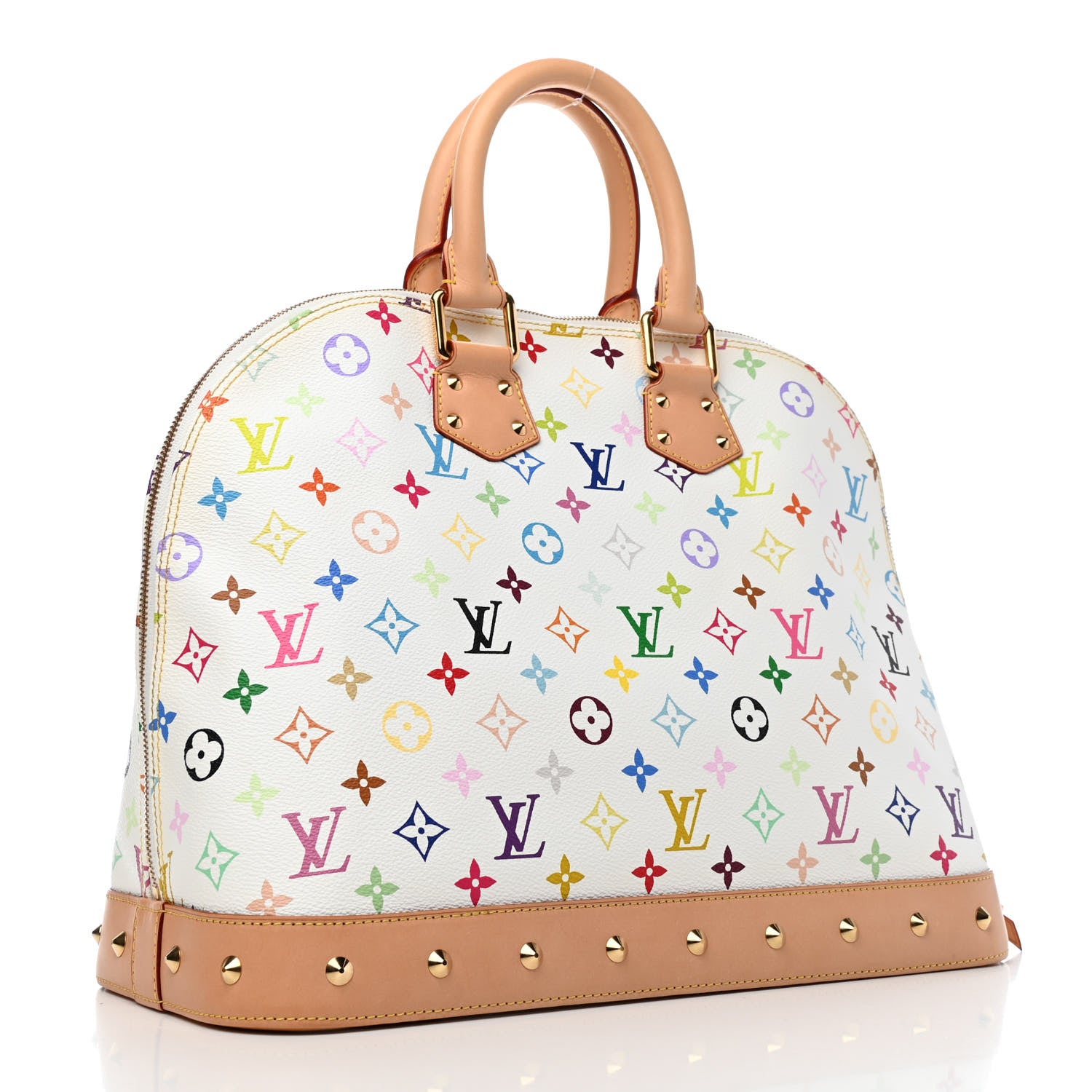 Louis Vuitton Monogram Multicolor Alma GM White 2 of 4
