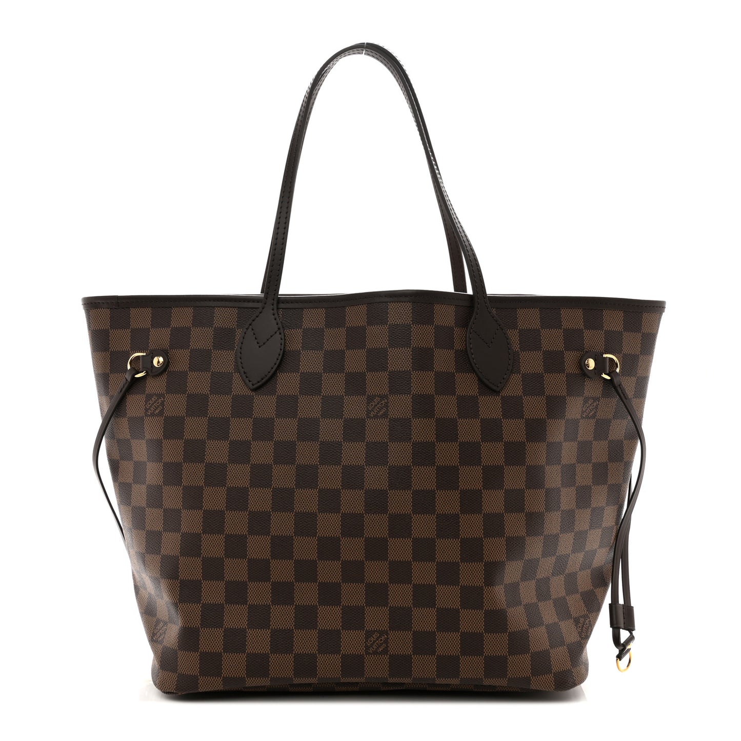 LOUIS VUITTON Damier Ebene Neo Neverfull MM Rose Ballerine