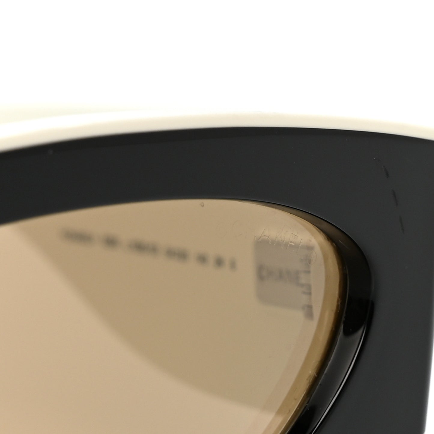 Acetate Cat Eye Sunglasses 6056 Black White