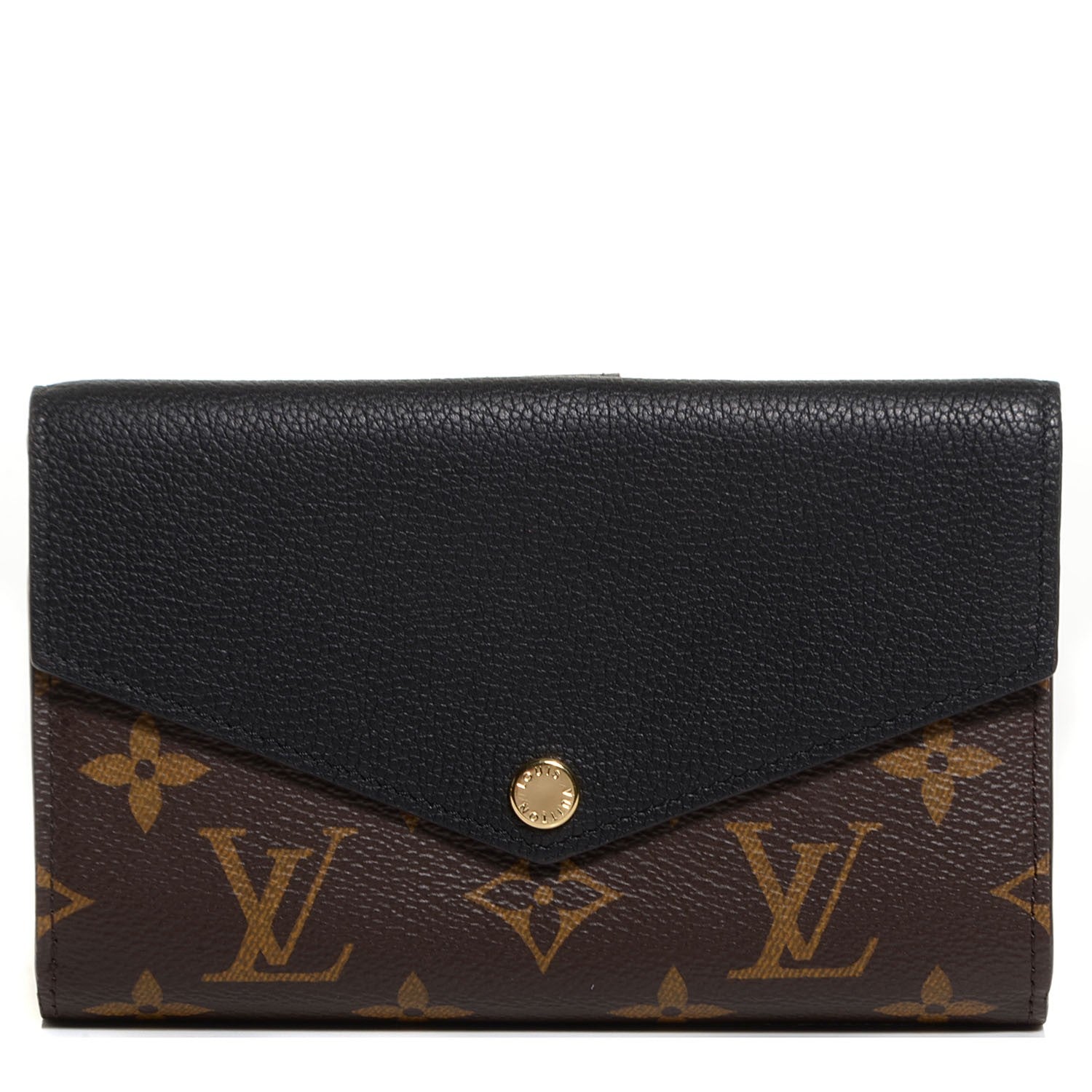 Louis Vuitton Monogram Pallas Compact Wallet Black 1 of 8