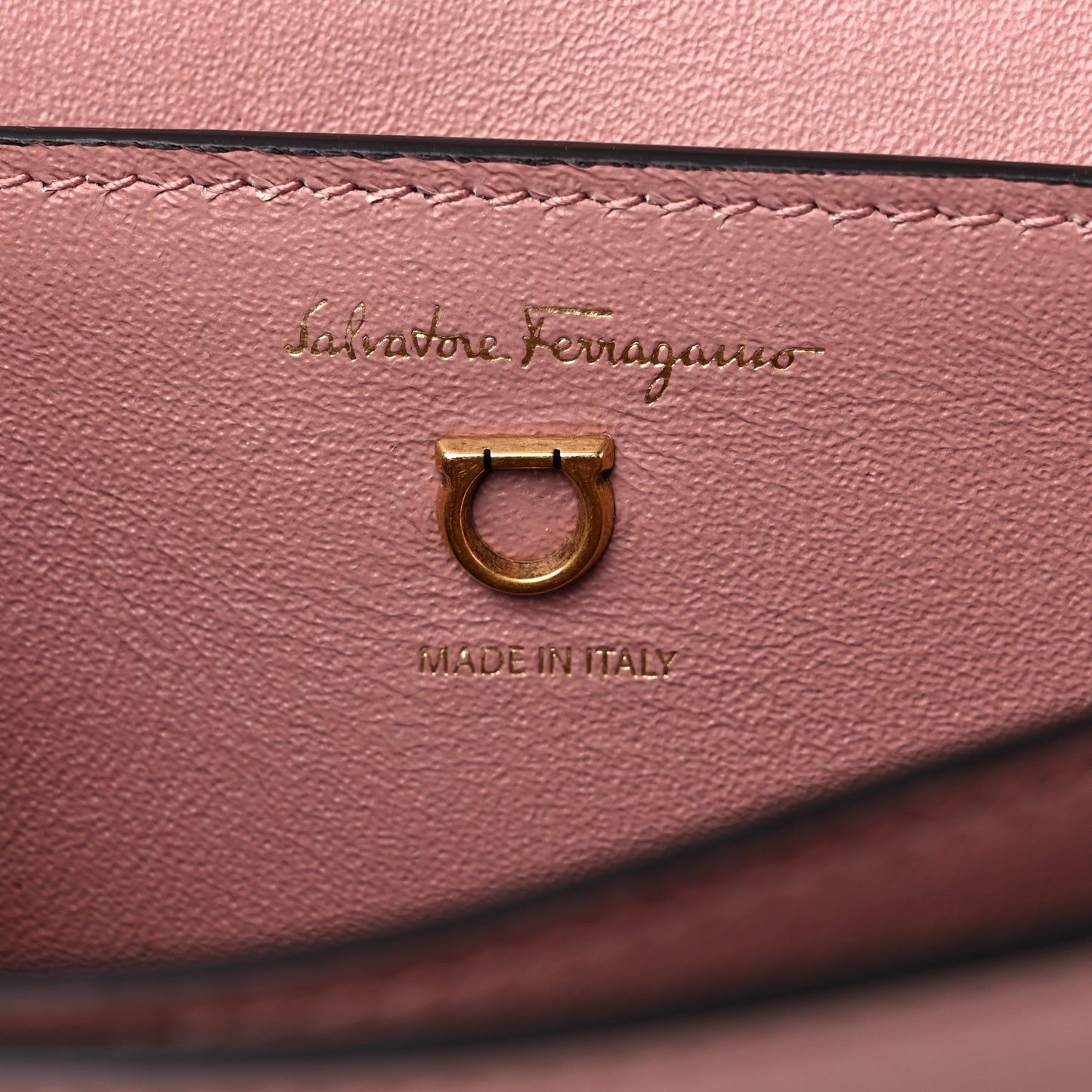 Calfskin Trifolio Flap Bag Antique Rose