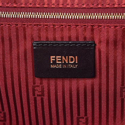 Fendi Vitello Elite Large 2Jours Tote Rosso Scuro Ciliegia 6 of 10