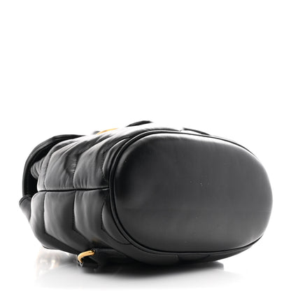 Gucci Nappa Chevron Matelasse GG Marmont Backpack Black 4 of 10