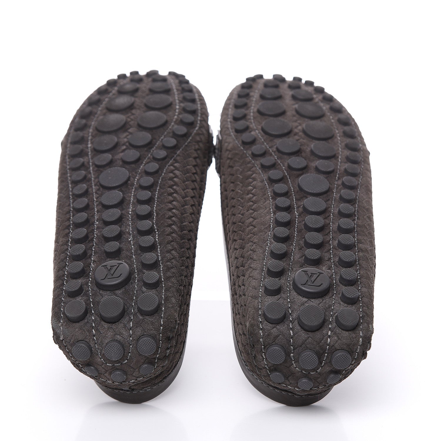 Louis Vuitton Woven Suede Oxford Loafers 40 Brown 5 of 9