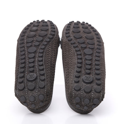 Louis Vuitton Woven Suede Oxford Loafers 40 Brown 5 of 9