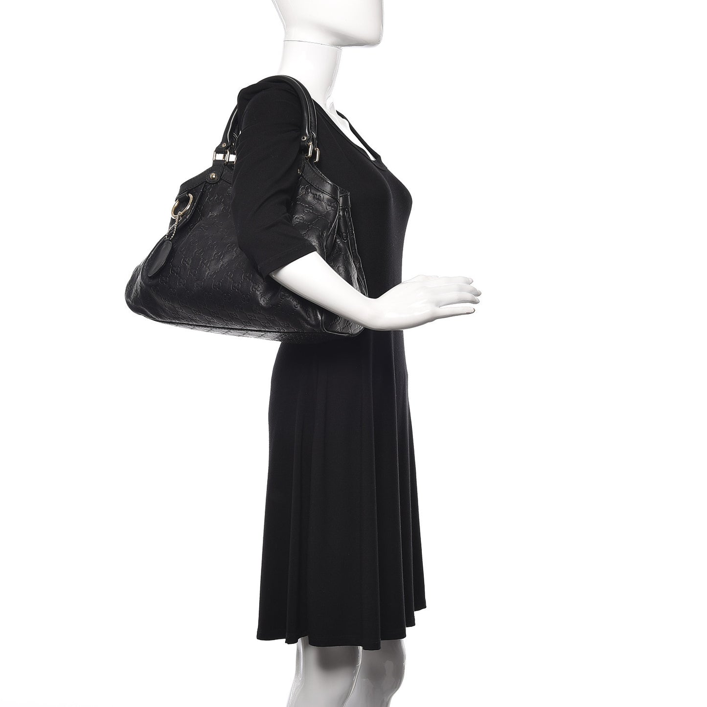 Guccissima Medium Sukey Tote Black