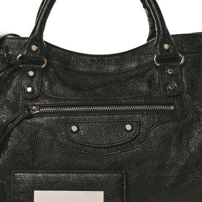 Balenciaga Chevre Silver Metallic Edge Hardware City Black 9 of 12