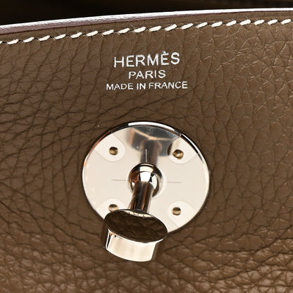 Hermes Taurillon Clemence Lindy 26 Etoupe 6 of 11