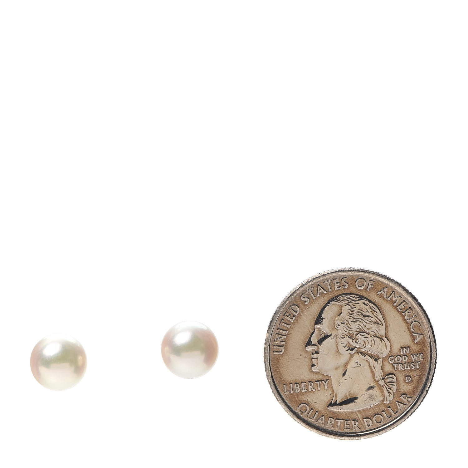 Mikimoto 18K Yellow Gold 8-8.5mm Akoya Pearl Stud Earrings 2 of 4