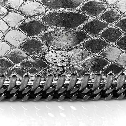 Stella McCartney Metallic Alter Snakeskin Falabella Crossbody Bag Silver 11 of 11