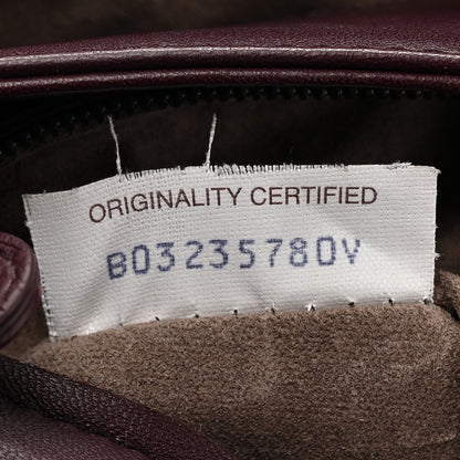 Bottega Veneta Nappa Intrecciato Large Olimpia Bag Burgundy 8 of 14