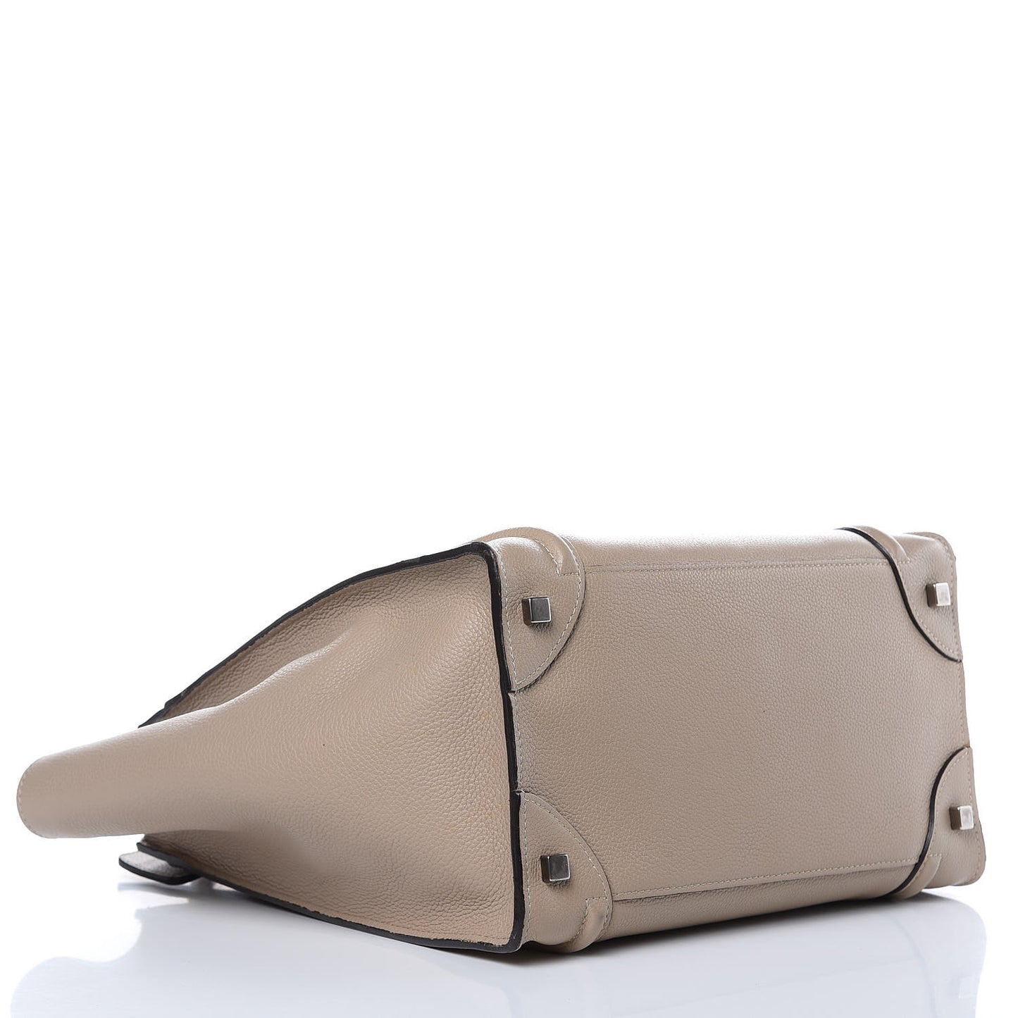 Drummed Calfskin Mini Luggage Dune