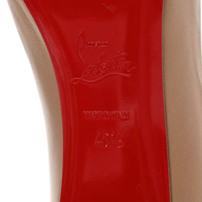 Christian Louboutin Jazz Calfskin Decollete 868 100 Pumps 40.5 Beige 6 of 10