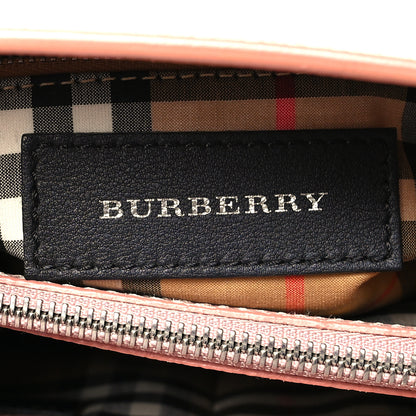 Burberry Grainy Calfskin House Check Medium Banner Tote Ash Rose 5 of 10