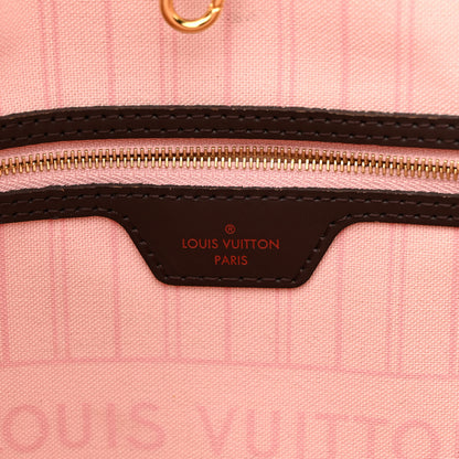 Louis Vuitton Damier Ebene Neo Neverfull MM Rose Ballerine 8 of 15
