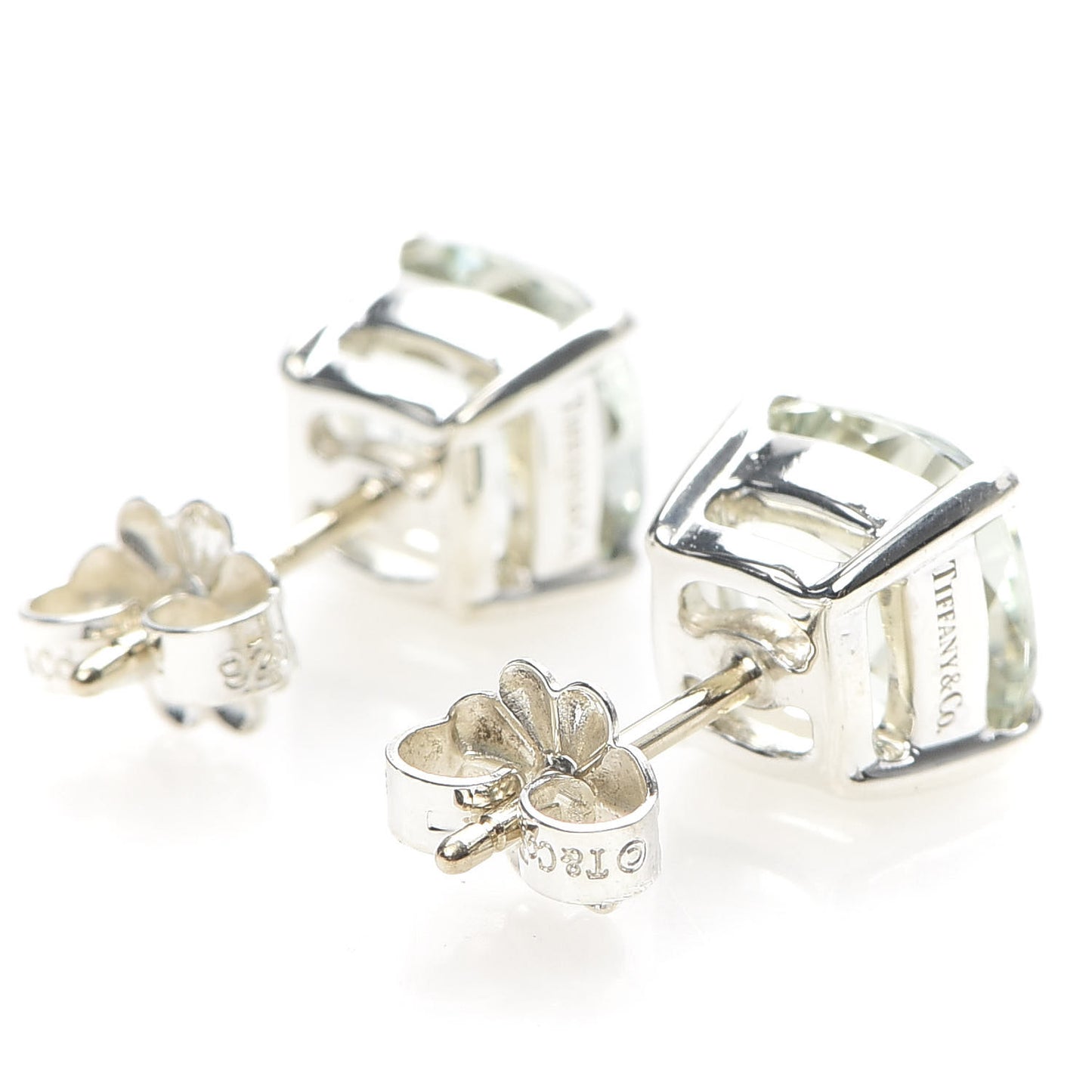 Sterling Silver Green Quartz Sparklers Earrings