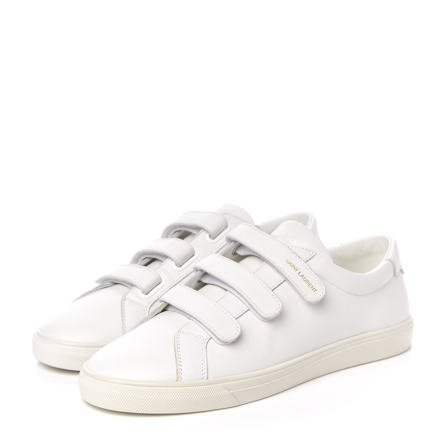 Saint Laurent Calfskin Mens Andy Low Top Sneakers 41 White 3 of 11