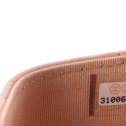 Chanel Lambskin Quilted Flap Card Holder On Chain Light Pink 10 of 12