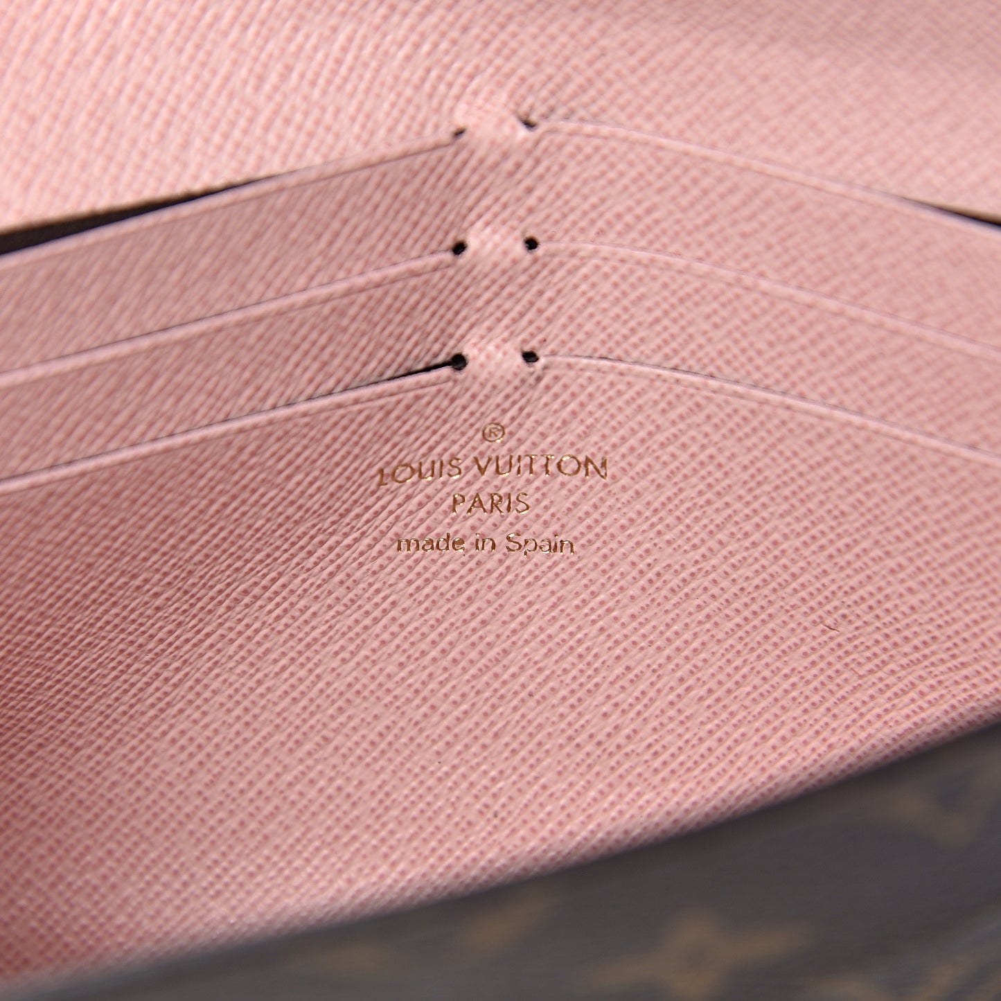 Monogram Jeanne Wallet Rose Ballerine