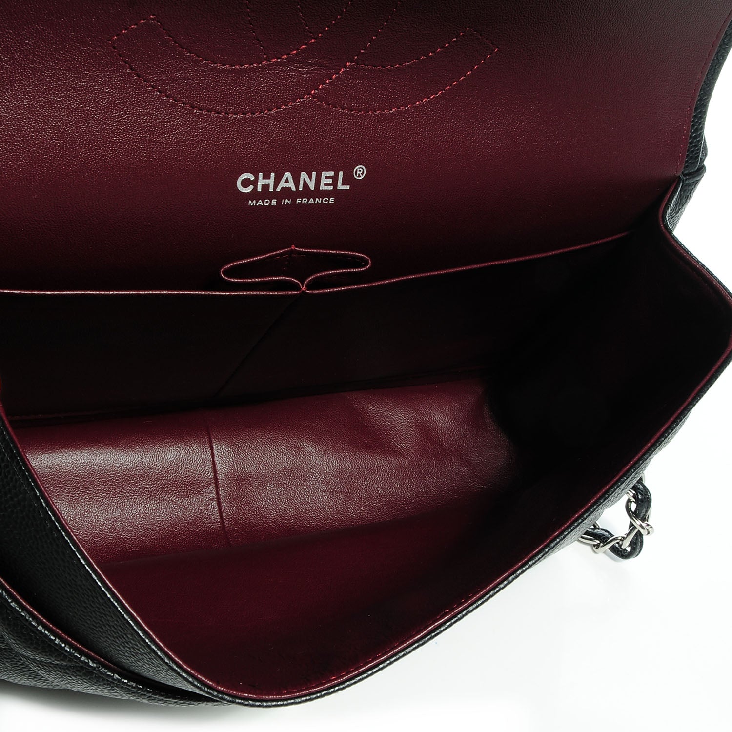 Chanel Caviar Quilted Jumbo Double Flap Black 8 of 9