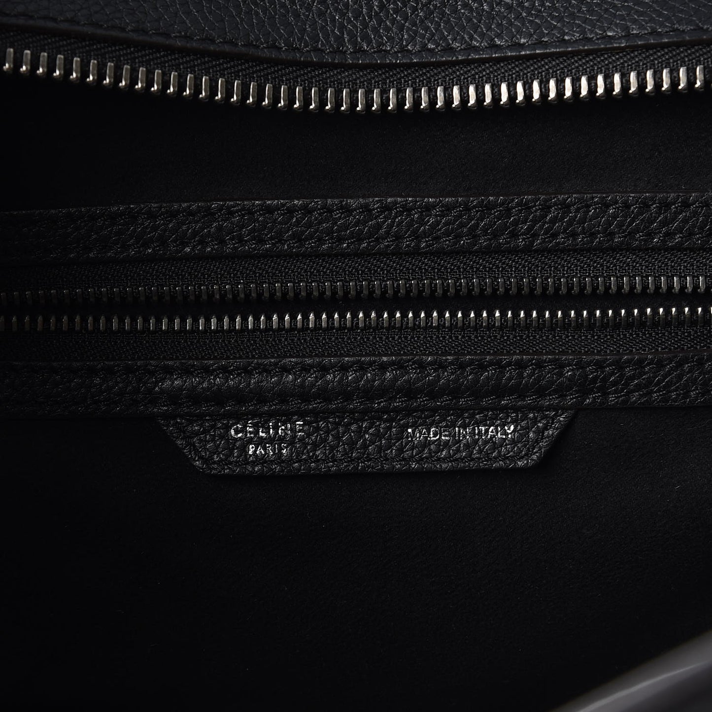 Drummed Calfskin Mini Luggage Black