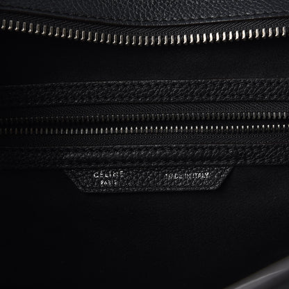 Celine Drummed Calfskin Mini Luggage Black 7 of 13