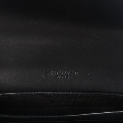 Saint Laurent Smooth Calfskin Mini Classic Monogram Kaia Satchel Black 5 of 7
