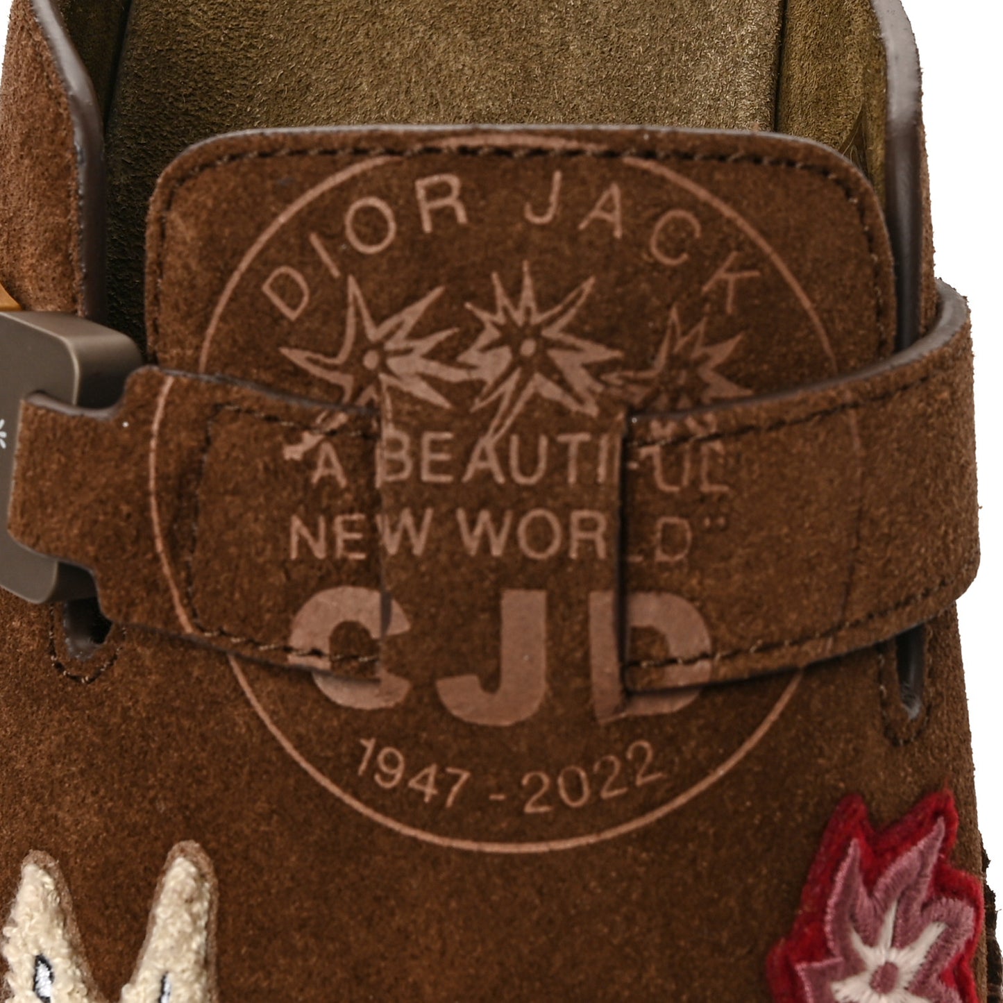 X CACTUS JACK Suede Calfskin Mens Sandals 44 Brown