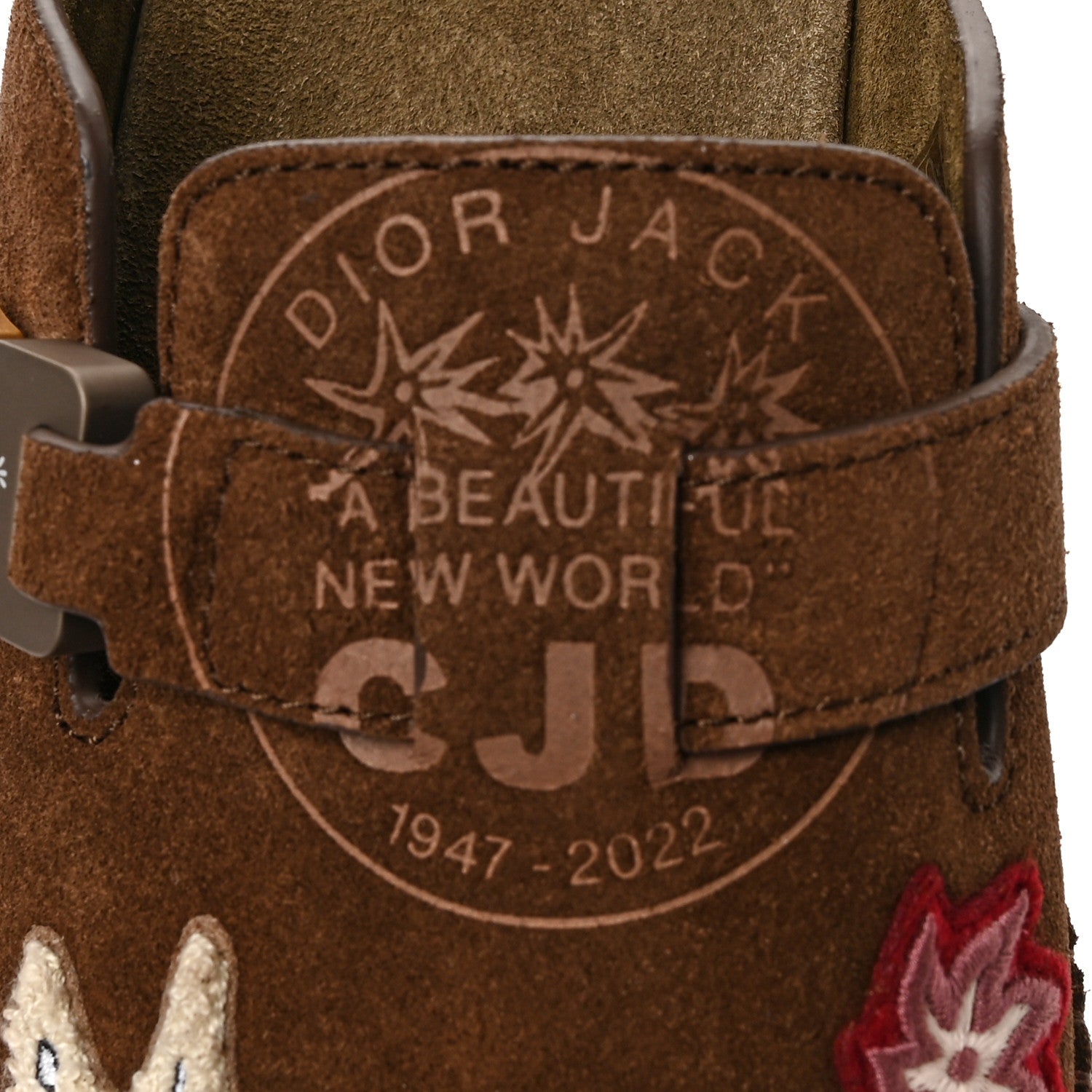 Christian Dior X CACTUS JACK Suede Calfskin Mens Sandals 44 Brown 8 of 10