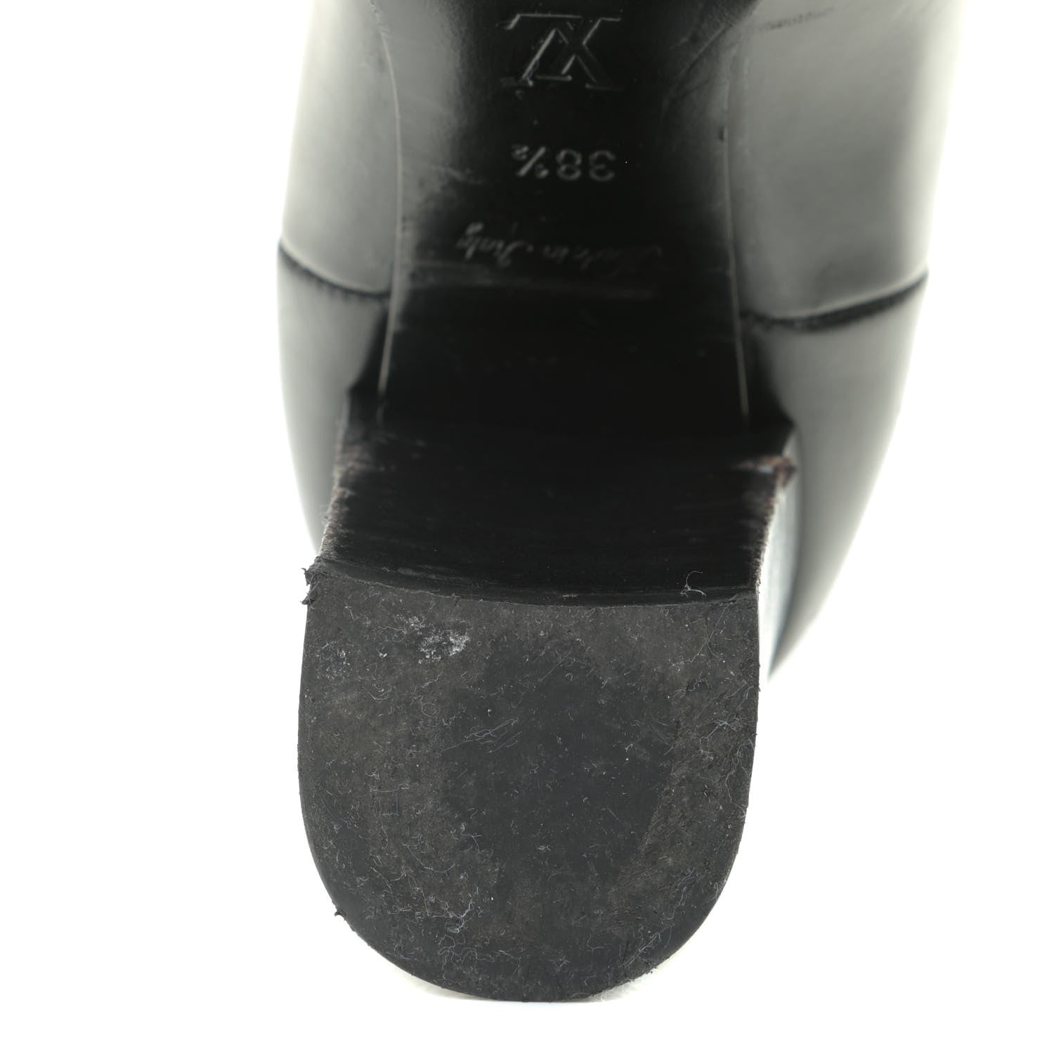 Louis Vuitton Calfskin Monogram Star Trail Chelsea Ankle Boots 38.5 Black 9 of 17