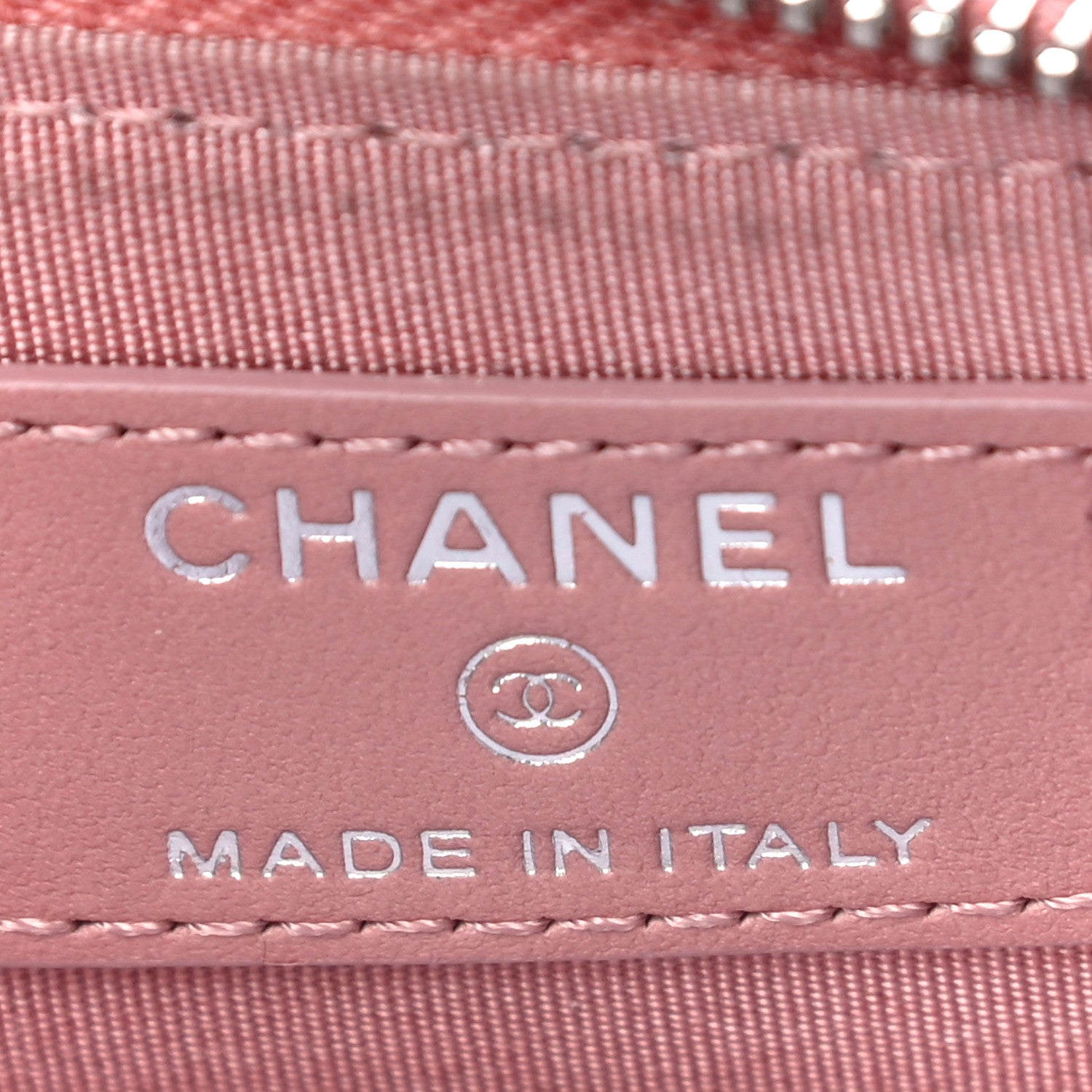 Chanel Ombre Patent Calfskin Quilted Small Zip Around Coin Purse Pink White 6 of 18