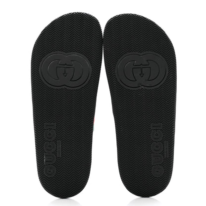 Gucci Rubber Web Mens Slide Sandals 10 Green Red 5 of 10