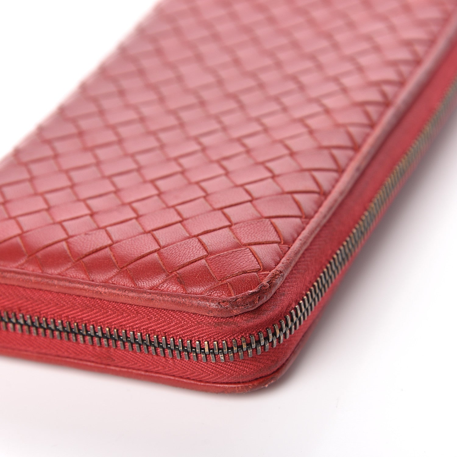 Bottega Veneta Nappa Intrecciato Zip Around Wallet 9 of 16
