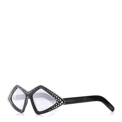 Gucci Acetate Geometric Crystal Sunglasses GG0496S Black 1 of 8