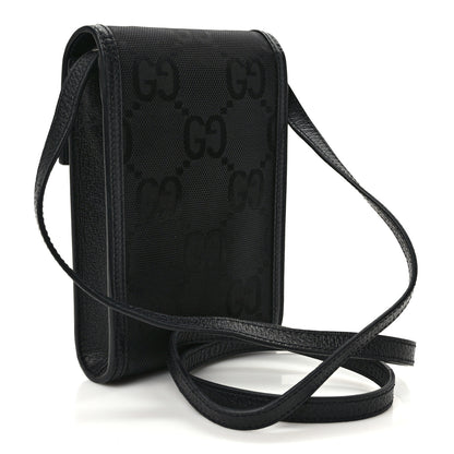 Gucci Econyl Nylon Monogram Off The Grid Crossbody Bag Black 3 of 9