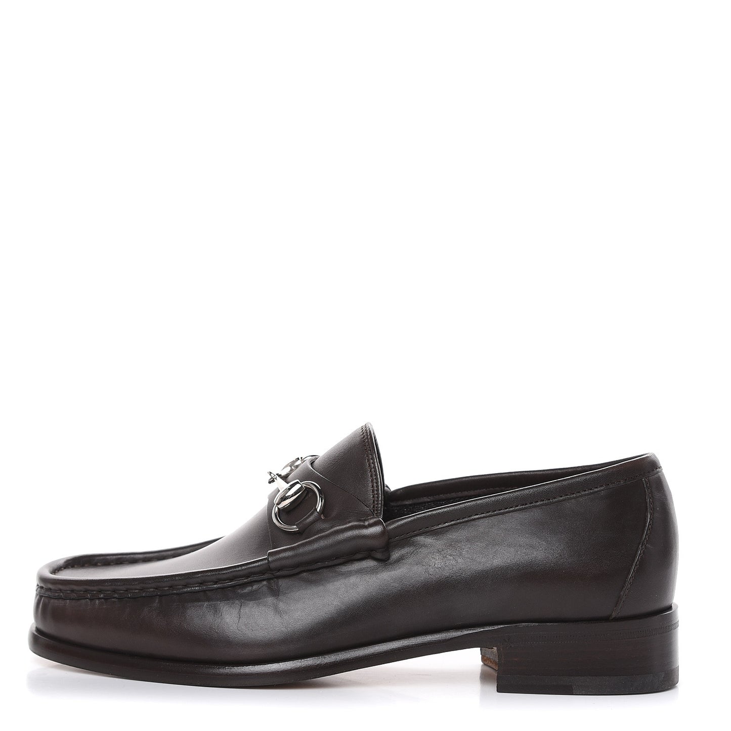 Calfskin Mens 1953 Horsebit Loafers 6 Marrone
