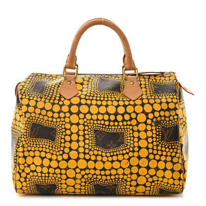 Louis Vuitton Monogram Kusama Town Speedy 30 Yellow 1 of 14