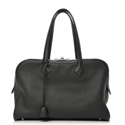 Hermes Taurillon Clemence Victoria II 35 Vert Fonce 1 of 9