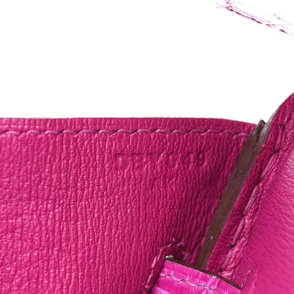 Hermes Shiny Porosus Crocodile Birkin 30 Rose Scheherazade 15 of 30