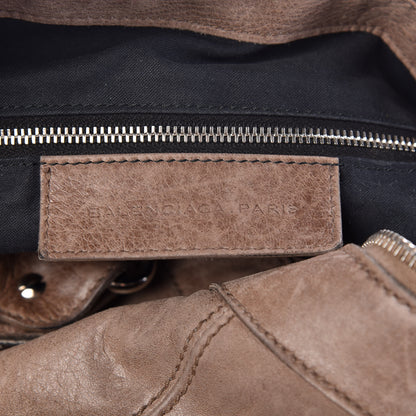 Balenciaga Agneau Giant 21 Silver Hardware Weekender Noix 6 of 15