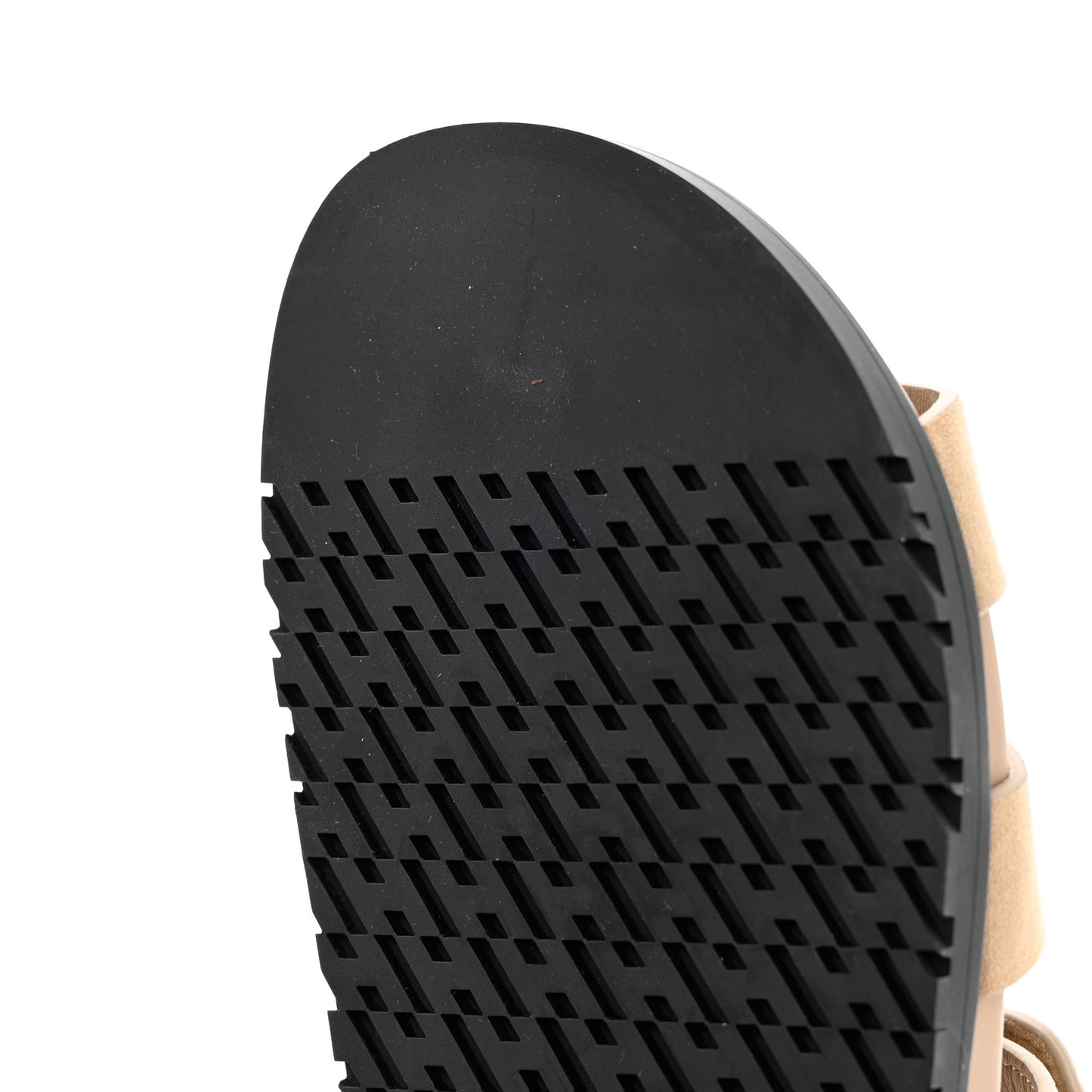 Suede Goatskin Womens Chypre Sandals 37 Beige Argile