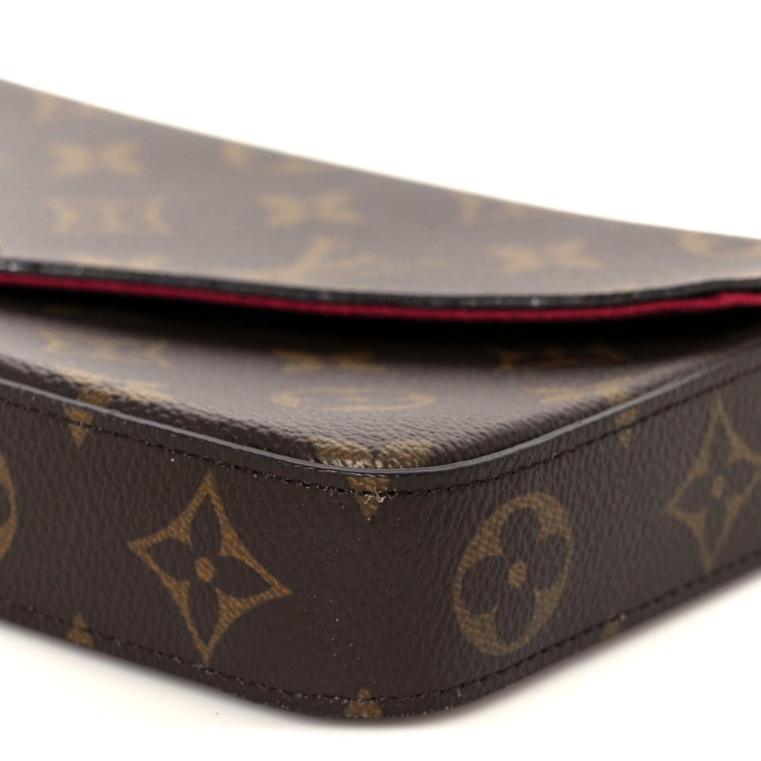 Louis Vuitton Monogram Pochette Felicie Chain Wallet Fuchsia 16 of 16