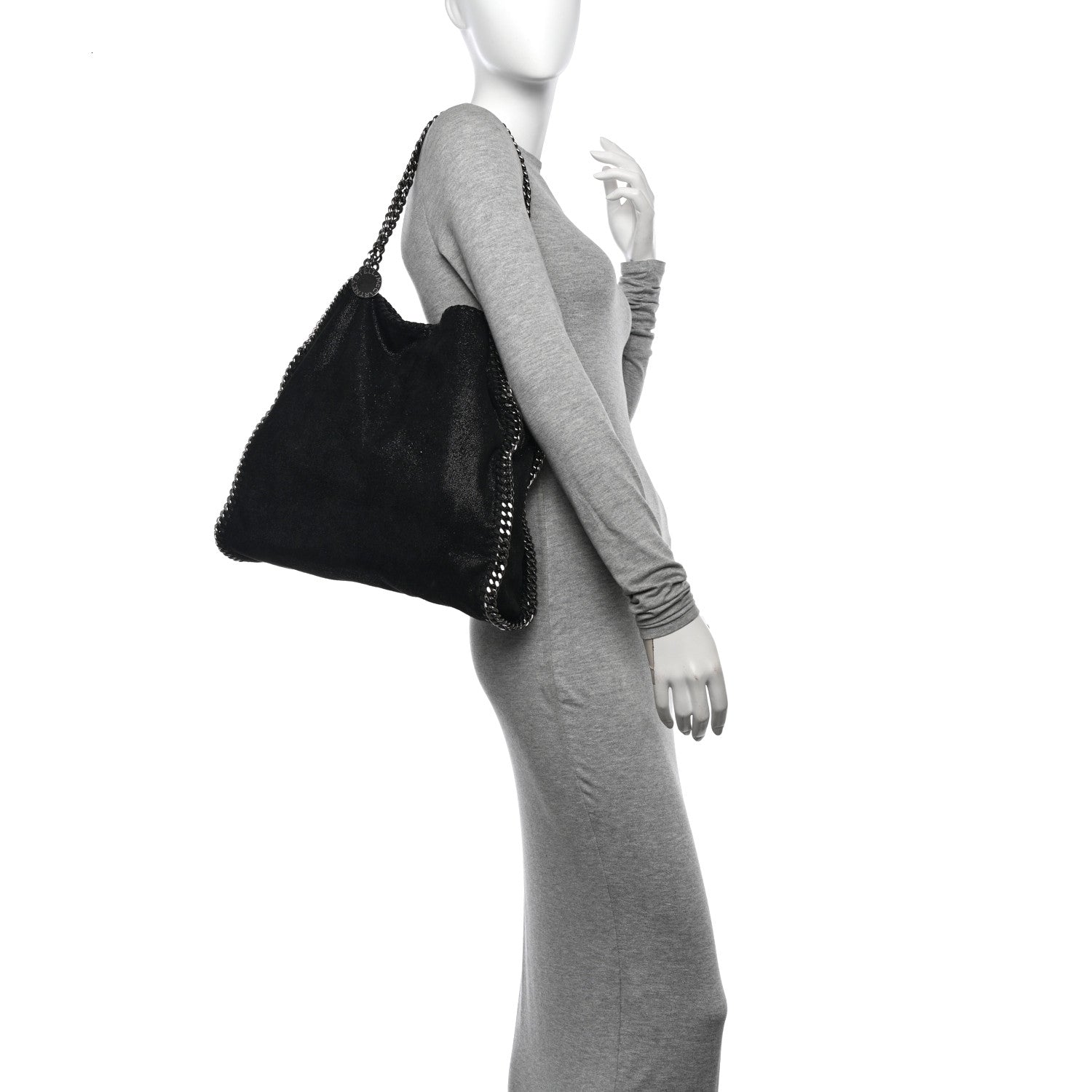 Stella McCartney Shaggy Deer Small Falabella Tote Black 2 of 11