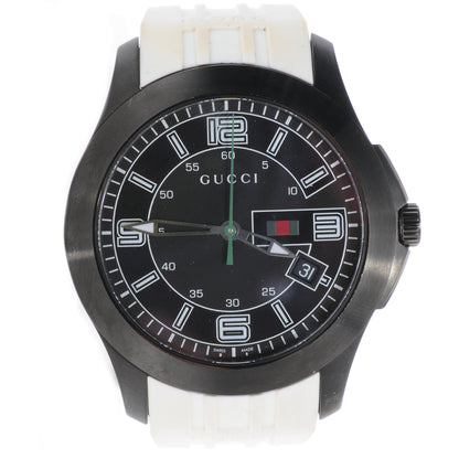 Gucci PVD Stainless Steel Rubber 44mm G-Timeless Quartz Watch Black 1 of 6