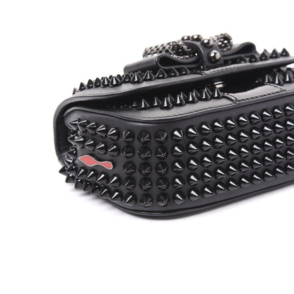 Christian Louboutin Calfskin Spikes Sweety Charity Crossbody Bag Black 5 of 8