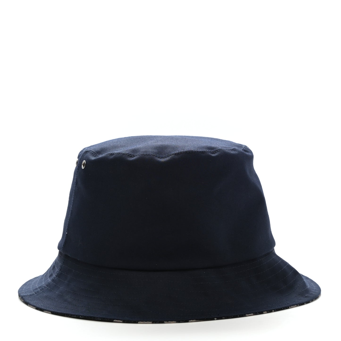 Polyester Cotton Oblique Teddy-D Brim Bucket Hat 57 Black